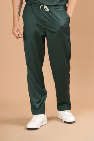 Forest Green Scrub Pants - Elite Elegance