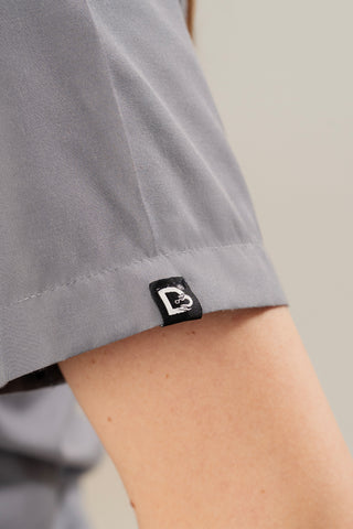 Spanish Grey Scrub Top - Butter Bliss