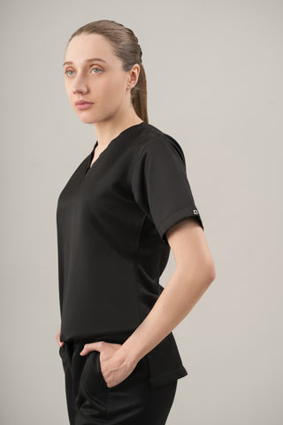 Immortal Black Scrub Top- Crème Comfort