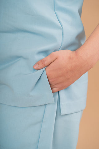 Baby Blue  Scrub Pants- Elite Elegance